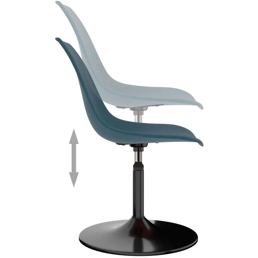 Esszimmerstühle drehbar 2tlg. PP türkis - 3