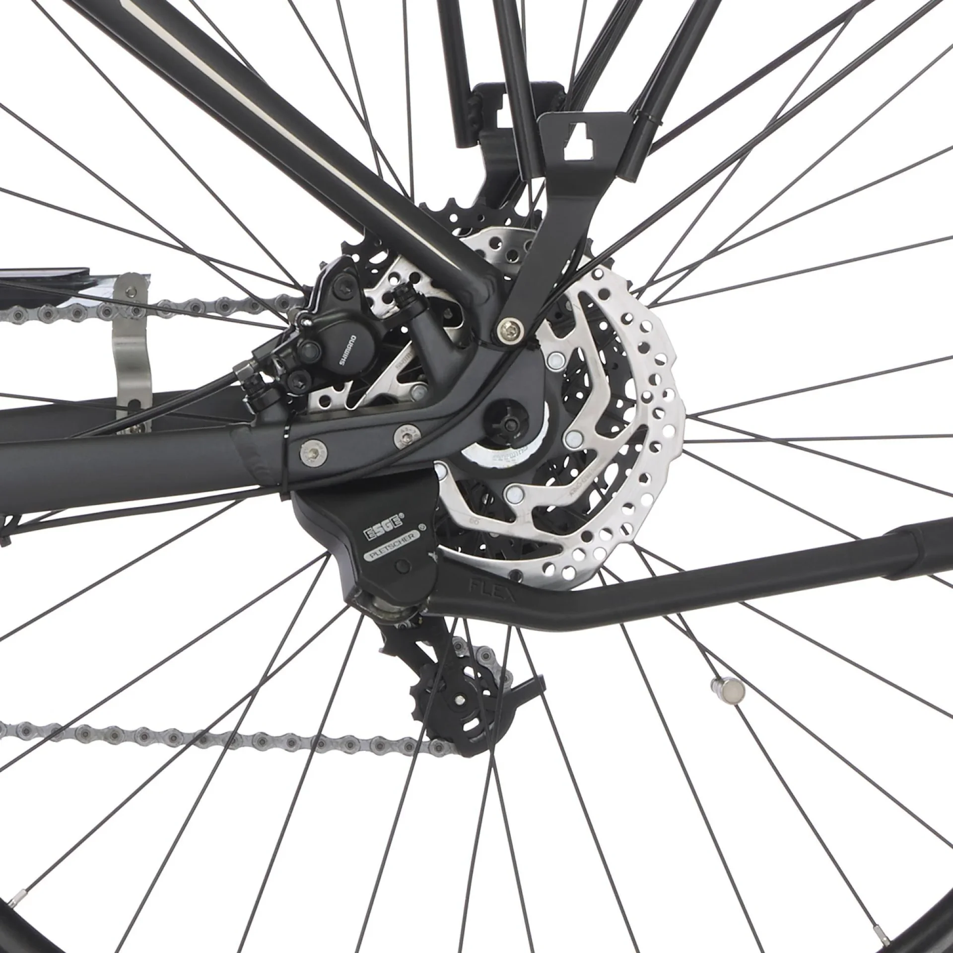 Damen E-Bike Trekking, 28 Zoll, Rahmengröße 44 cm,10-Gang Kettenschaltung, schiefergrau matt, VIATOR 5.0i - 3