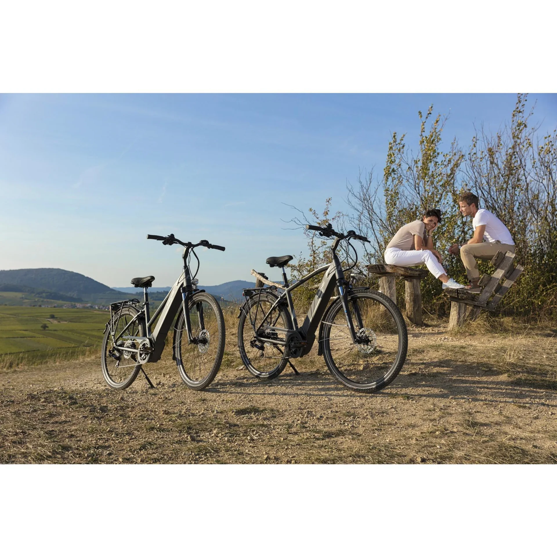Damen E-Bike Trekking, 28 Zoll, Rahmengröße 44 cm,10-Gang Kettenschaltung, schiefergrau matt, VIATOR 5.0i - 4