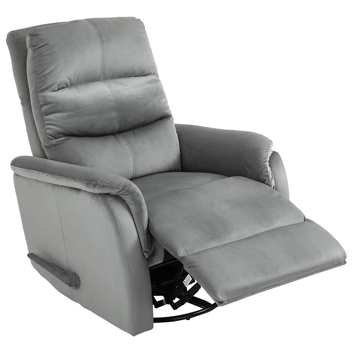 Relaxsessel Liegesessel TV Sessel mit Wippenfunktion Einzelsofa 140° neigbar Fernsehsessel Polyester Grau 80 x 102 x 100 - 2