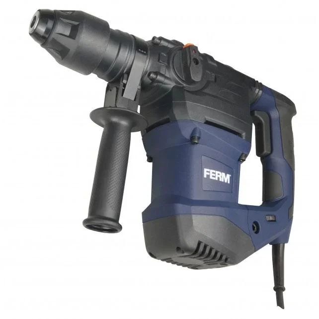 HDM1037 Bohrhammer 1500W - Seiten-Handgriff - 4 Funktionen - Inkl. 3 SDS Plus Bohrköpfer und 2 SDS Plus Werkzeugköpfen m - 1