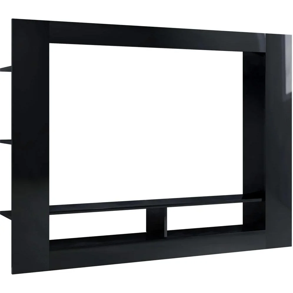 TV-Schrank 152x22x113 cm Hochglanz schwarz - 4