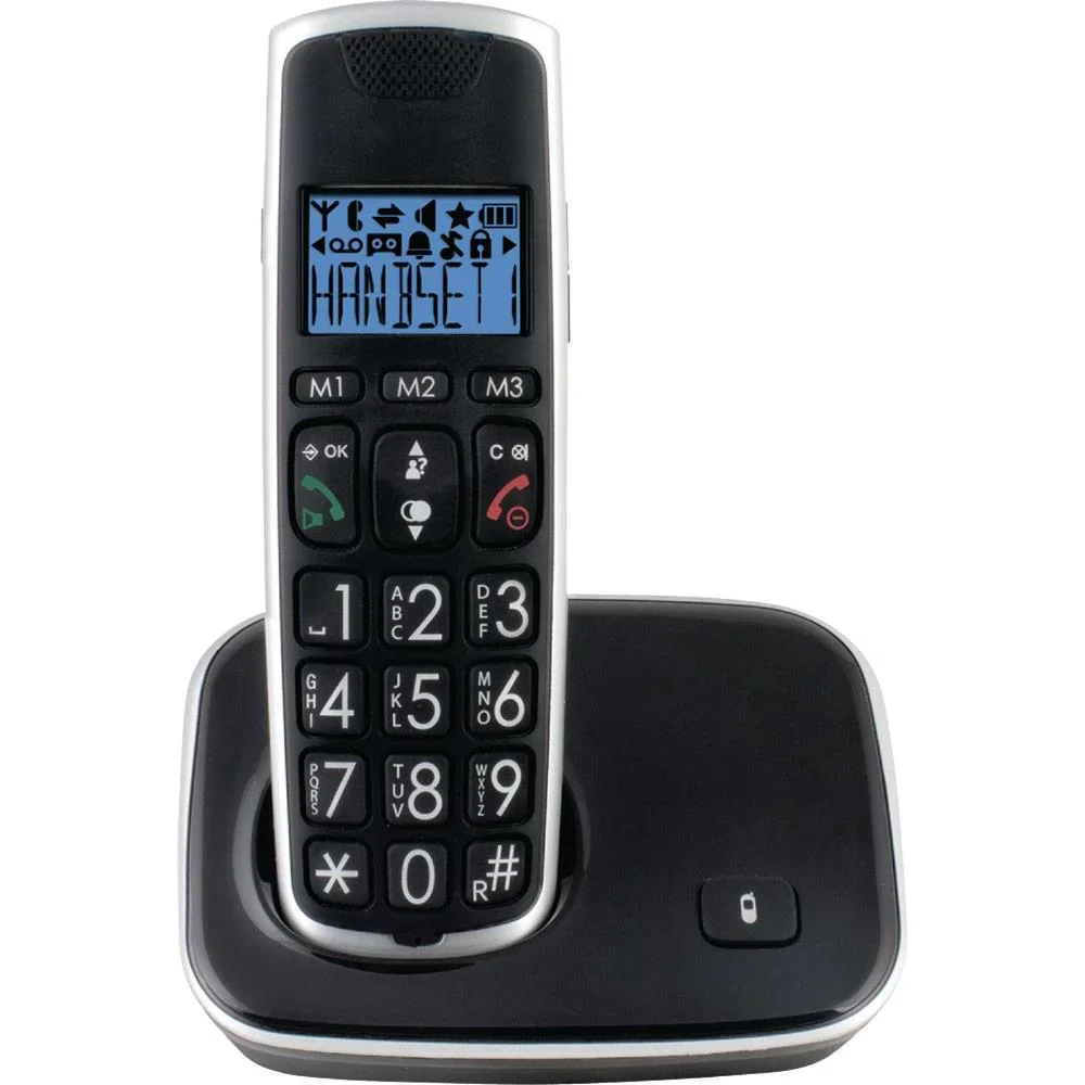 DECT-Telefon Schwarz/Silber - 0