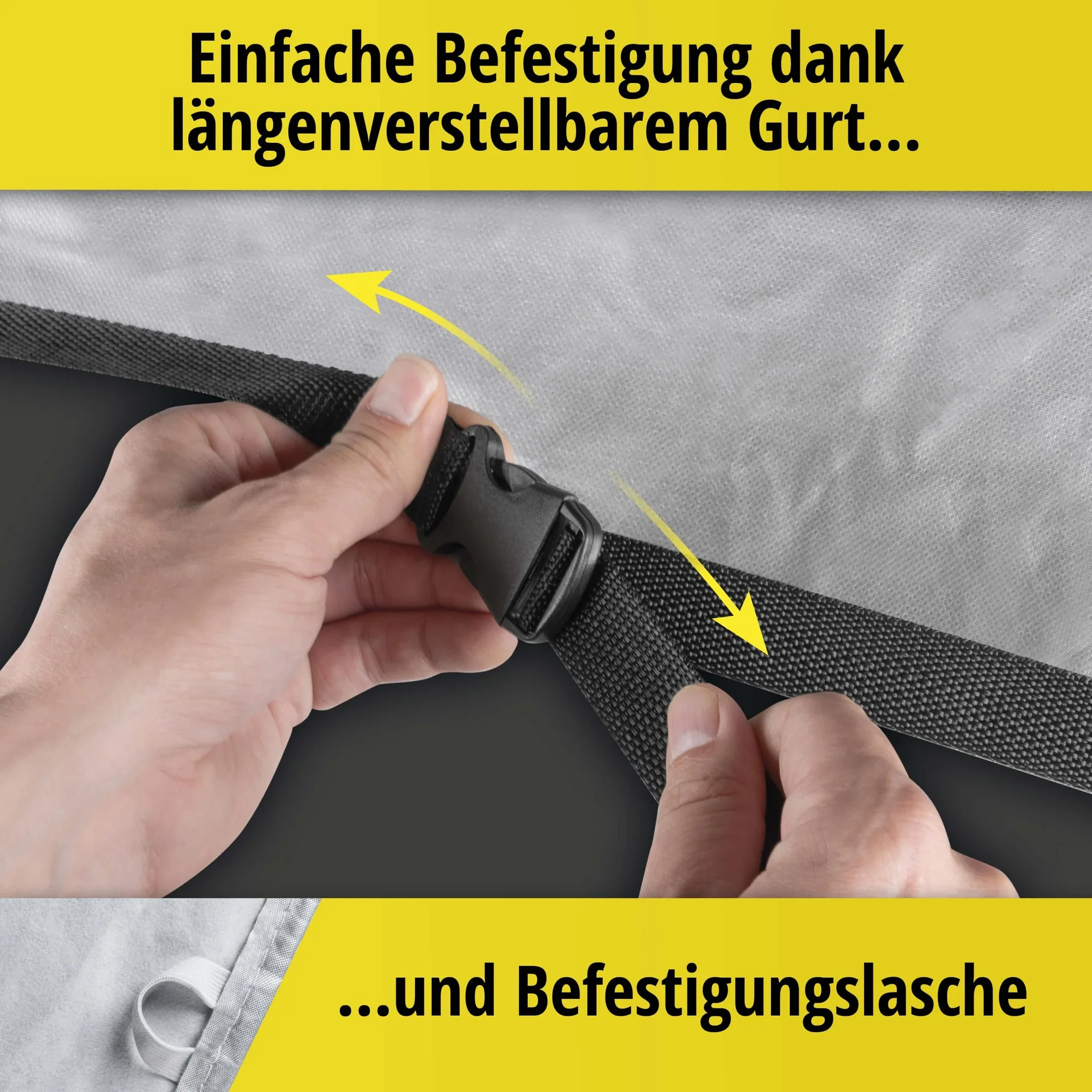 Autoabdeckplane Sun Reflect - Größe 2 - 385x168x160cm - 112g/m² - PES beschichtet - 10