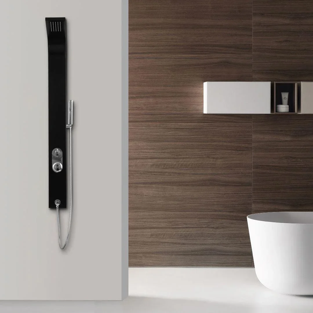 Duschpaneel Care Black 150x15 cm, Duschset mit 2 verschiedene Duschfunktionen - 5