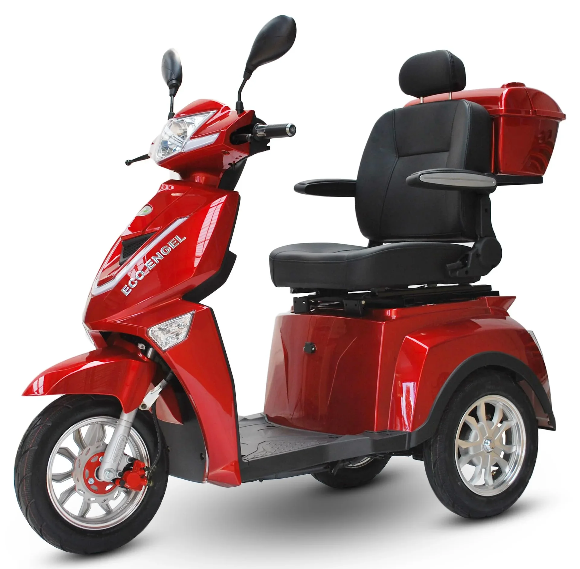 Elektromobil rot - herausnehmbarer Li-Io Akku 30 Ah - 25 km/h - 1000 Watt Seniorenmobil - 5