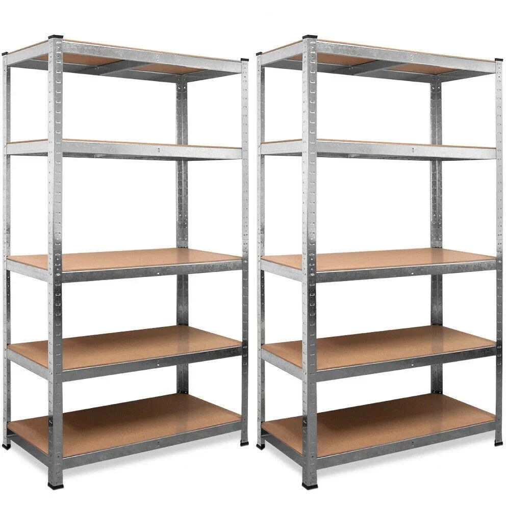 2 Stück Regal / Lagerregal mit 5 Fächern - 175x75x30cm - 350kg - 2