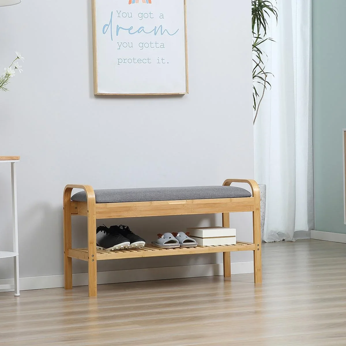 Schuhbank Schuhregal 90 cm x 33,5 cm x 50 cm - 0