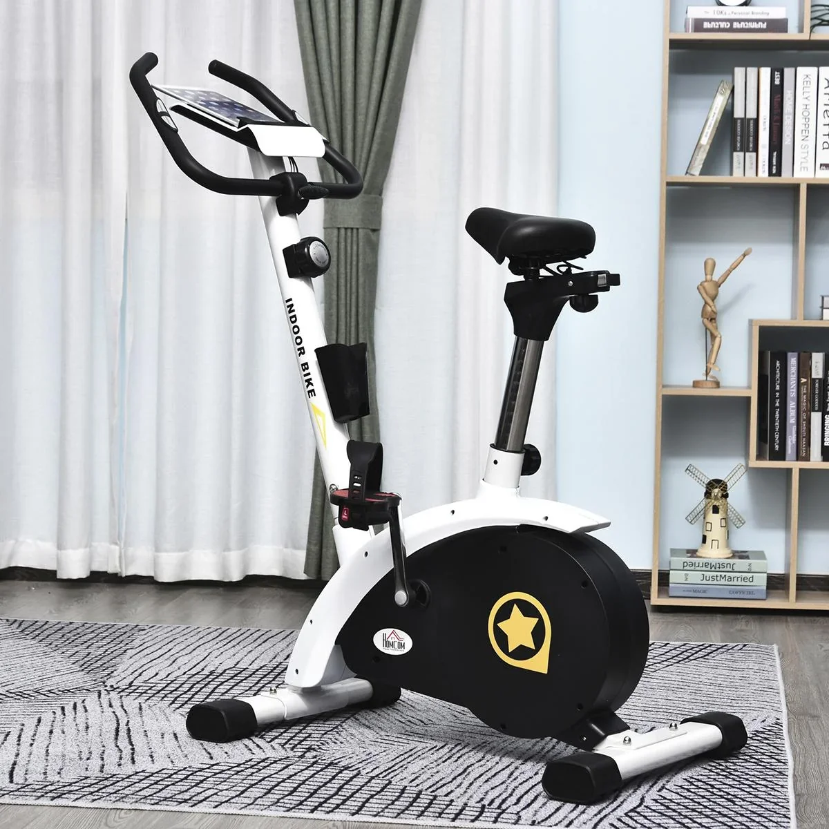 Heimtrainer mit Magnetwiderstand weiß - 2