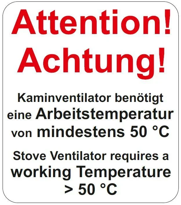 Kaminventilator, schwenkbar - 0