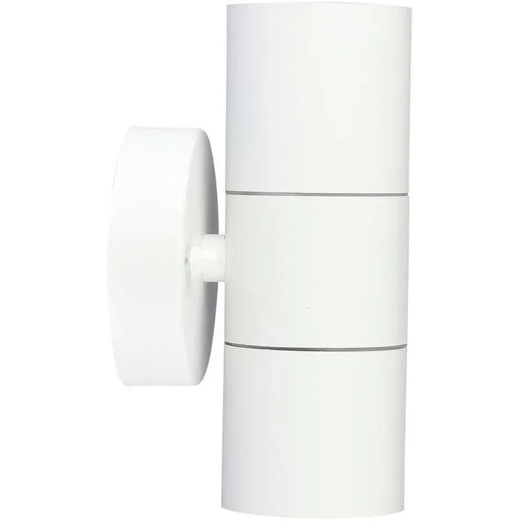 VT-7622 Wandleuchte für Außen Auf/Ab - GU10 - Edelstahl - Weiß - IP44 - 2