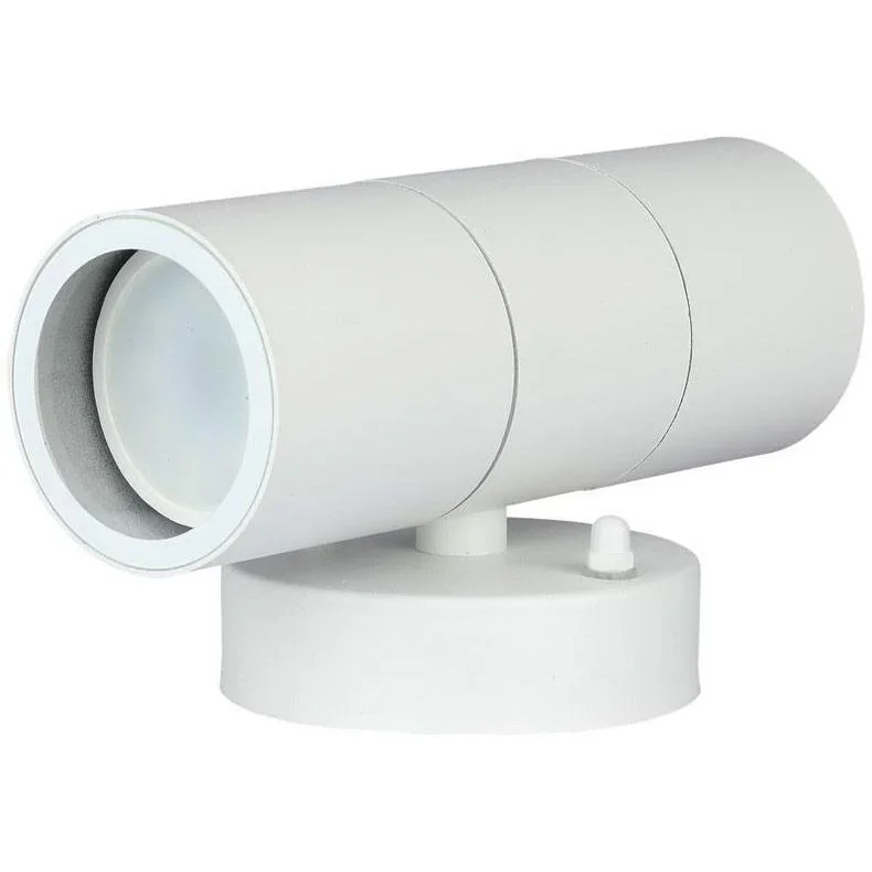 VT-7622 Wandleuchte für Außen Auf/Ab - GU10 - Edelstahl - Weiß - IP44 - 5