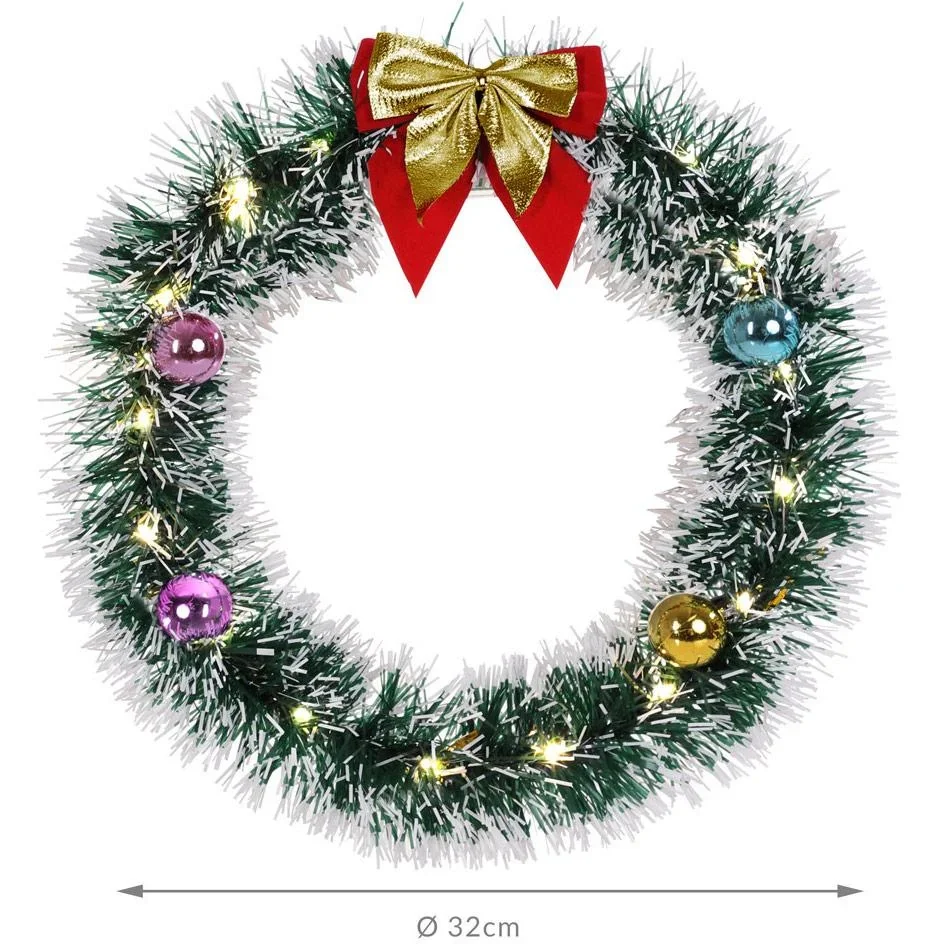 Weihnachtskranz - LED - Gold Ø32cm - 3