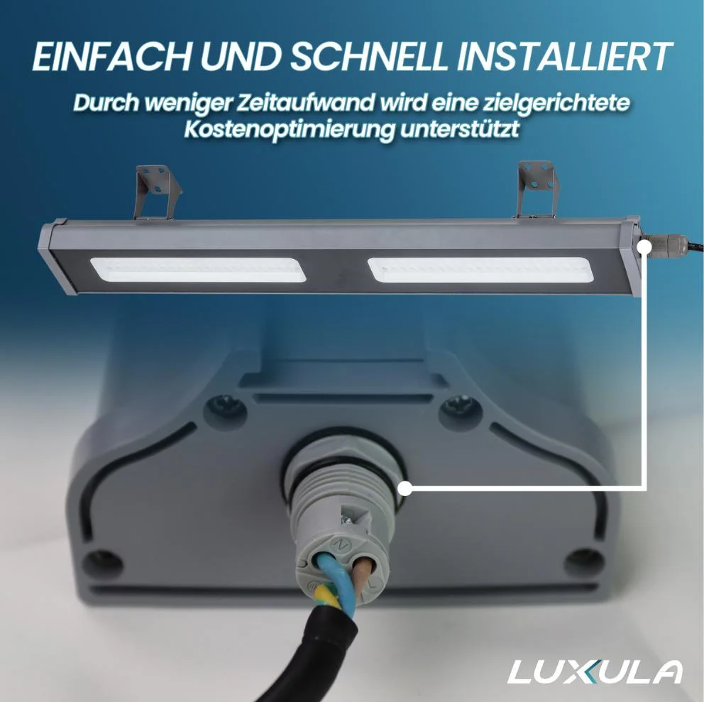 LED-HighBay in linearer Form bietet 100 W, 12400 lm, 5000 K (neutralweiß) und IP65 Schutz - 2