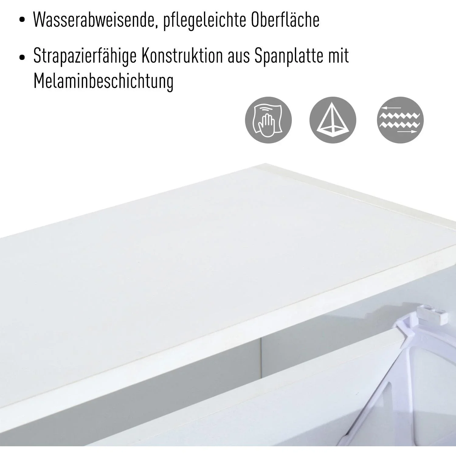 Schuhschrank Schuhkipper mit 2 Klappen 10 12 Paar Spannplatte Weiß 60 x 24 x 80 cm - 6