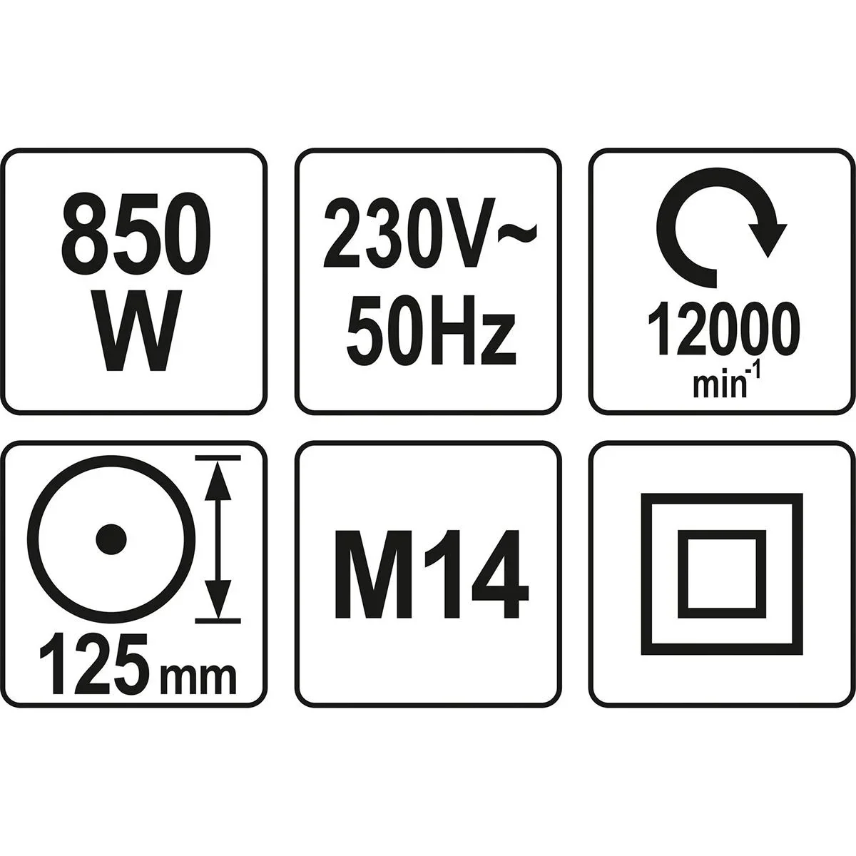 Winkelschleifer - 850W - 125mm - 2