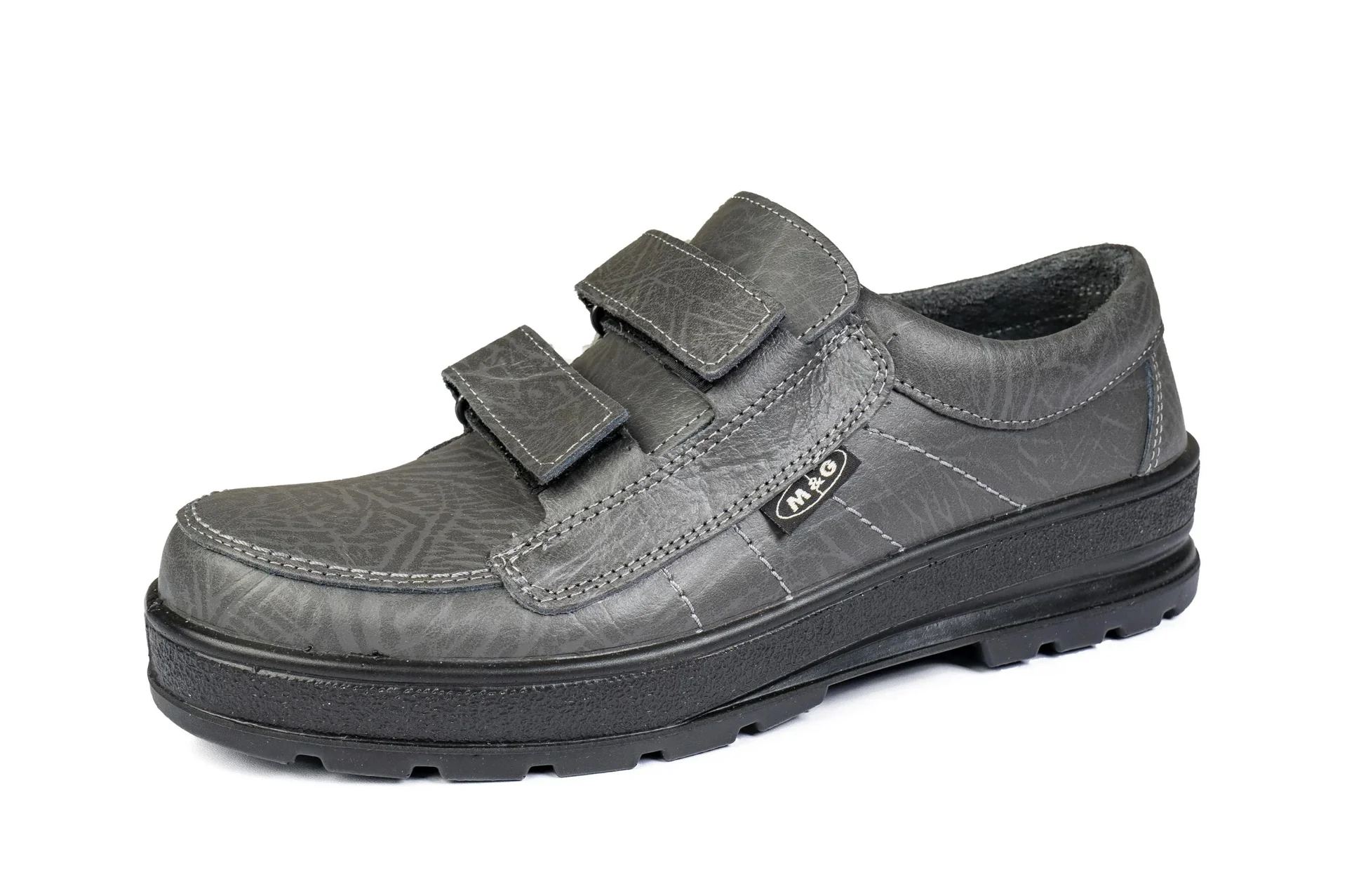 Freizeit- u. Wanderschuh mit Klettverschluss, Farbe grau, Gr. 40 - 1