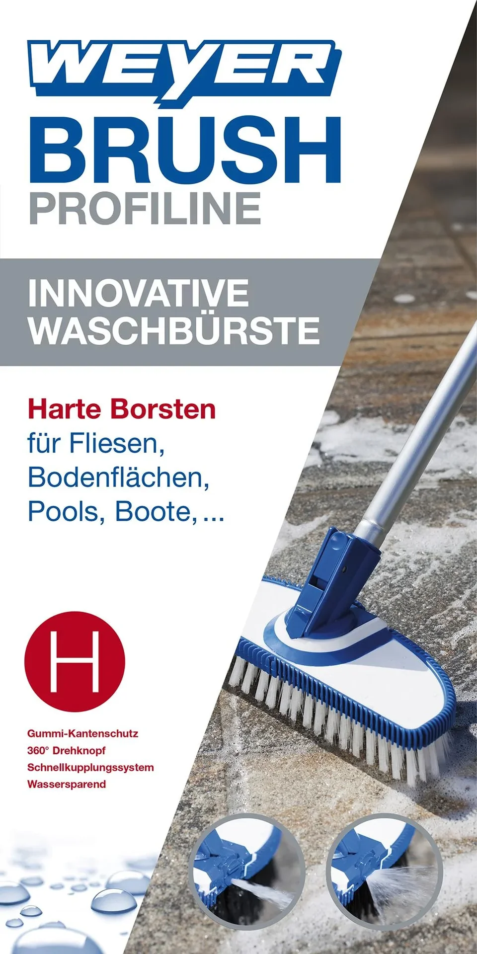 Waschbürste "WEYER BRUSH Profiline" - Hart - 8