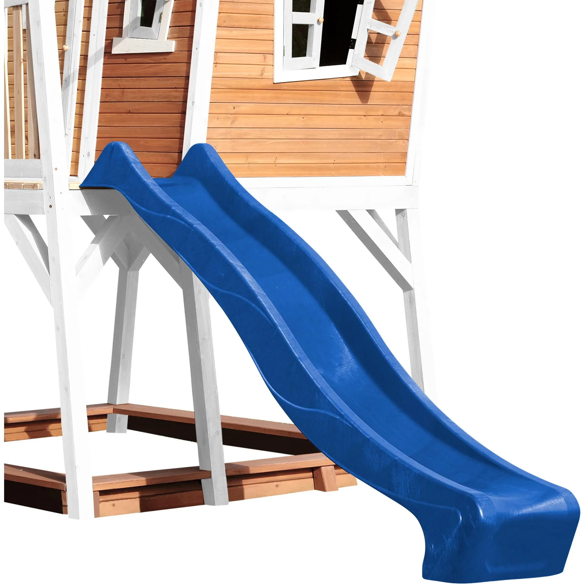 Max Spielhaus Braun/Weiß - Blaue Rutsche - 7