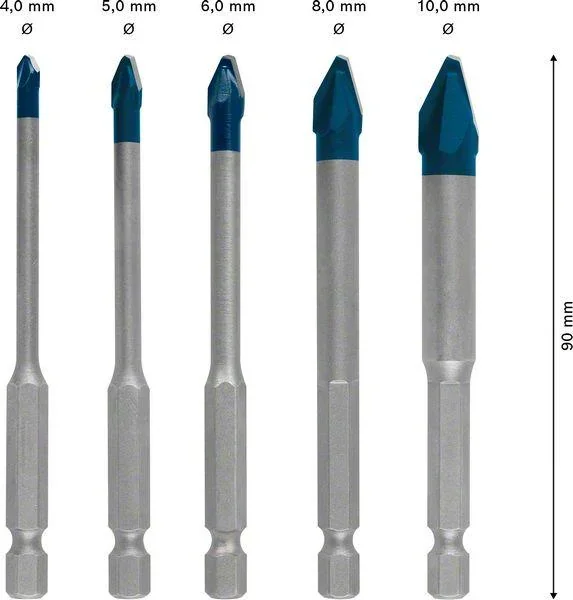 HEX-9 HardCer Bohrer-Set 5tlg EXPERT - 5