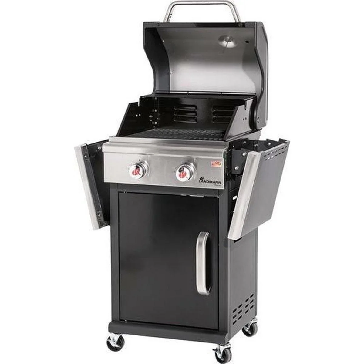Triton 2.0 black gas BBQ - Gasgrill - Barbecue - klappbare Arbeitsfläche - geeignet für 8 Personen - 0