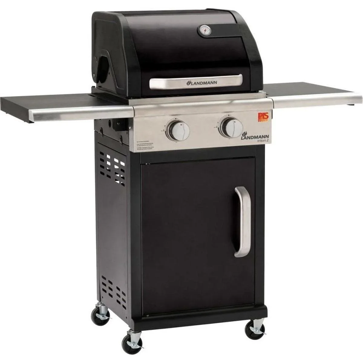 Triton 2.0 black gas BBQ - Gasgrill - Barbecue - klappbare Arbeitsfläche - geeignet für 8 Personen - 3