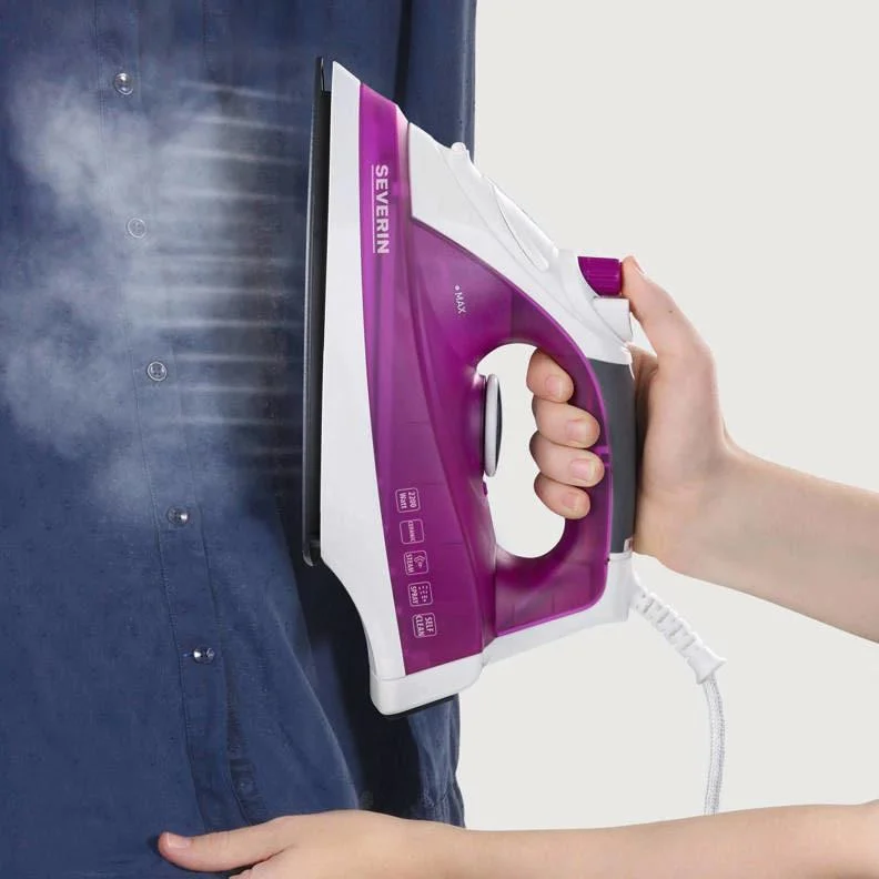 Elektrisches Bügeleisen - 2200 Watt - Lila/Weiß - 400 ml - 0