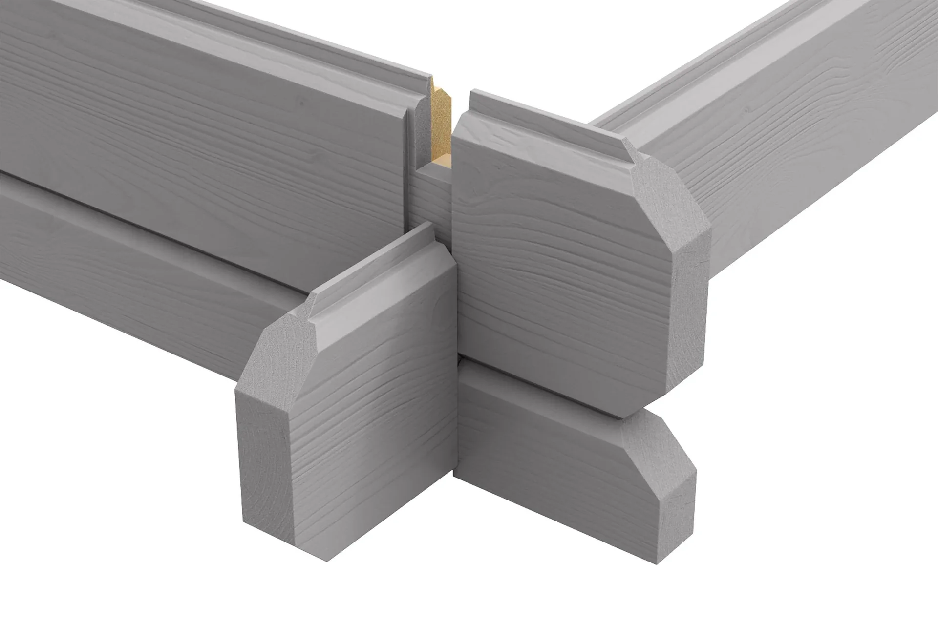 Gartenhaus 209 Gr.2, 288 x 284 x 254 cm hellgrau mit Doppeltür - 0