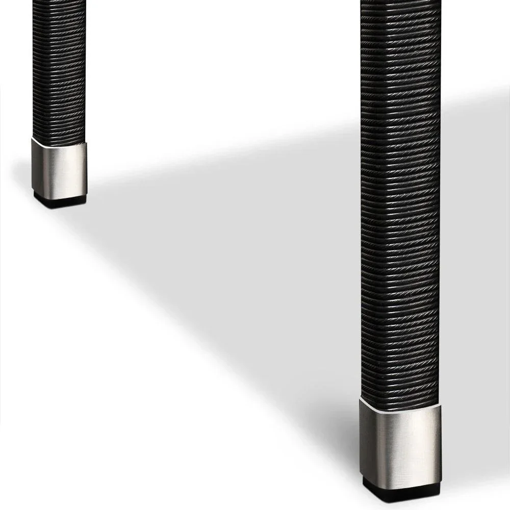 Polyrotan Beistelltisch Schwarz, 58 x 58 x 42 cm - 1