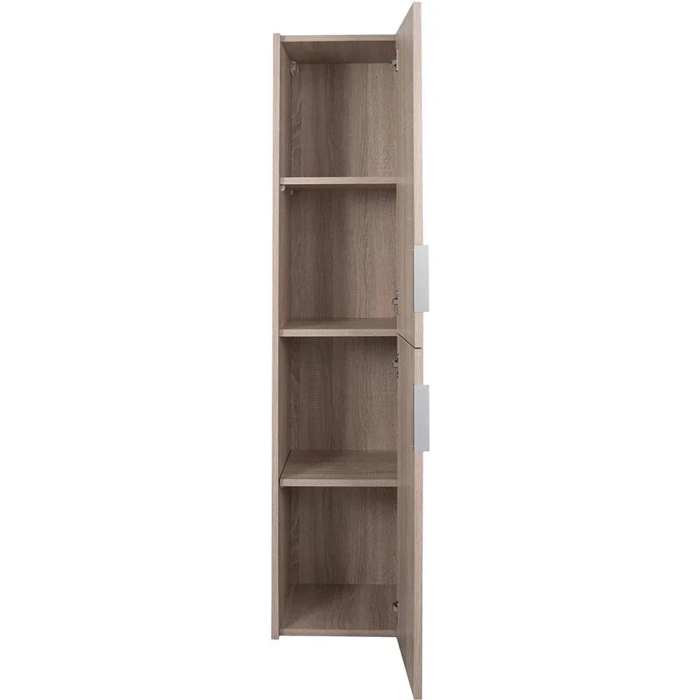 Bolo Bade Hoher Schrank Knock down li/rechts 160x35x35 l-Eiche - 0