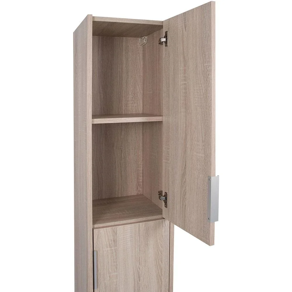 Bolo Bade Hoher Schrank Knock down li/rechts 160x35x35 l-Eiche - 2