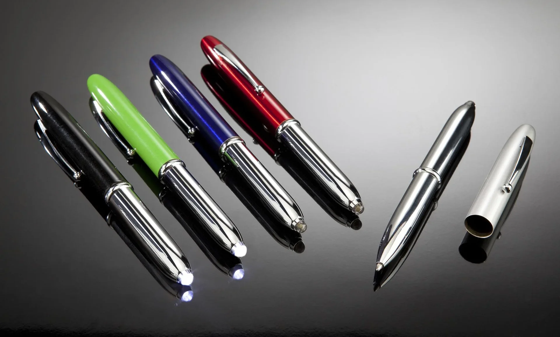 LED Kugelschreiber, 5er Set - 1