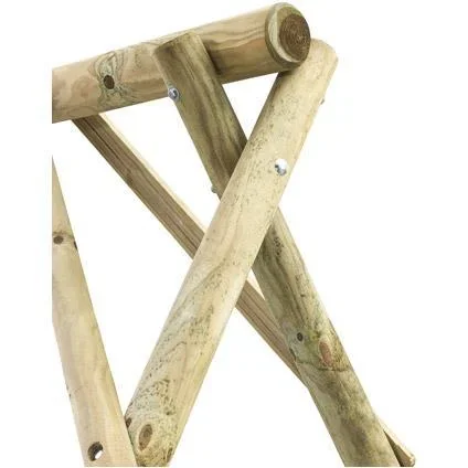 Doppelschaukel Eline Rundholz - 0