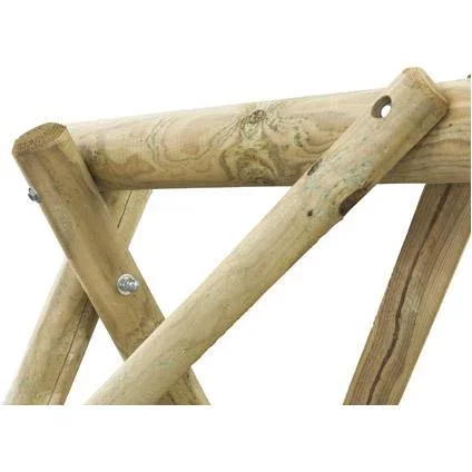 Doppelschaukel Eline Rundholz - 1