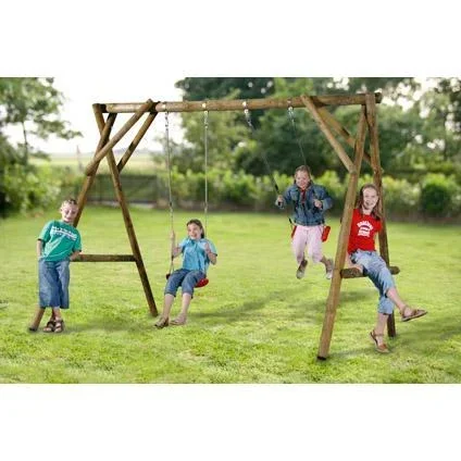 Doppelschaukel Eline Rundholz - 4