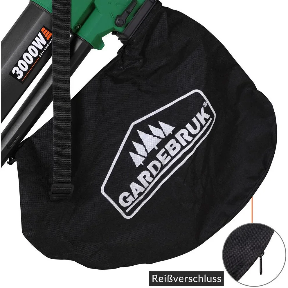 Elektrischer Laubbläser 3in1 - blasen, saugen und häckseln - 3