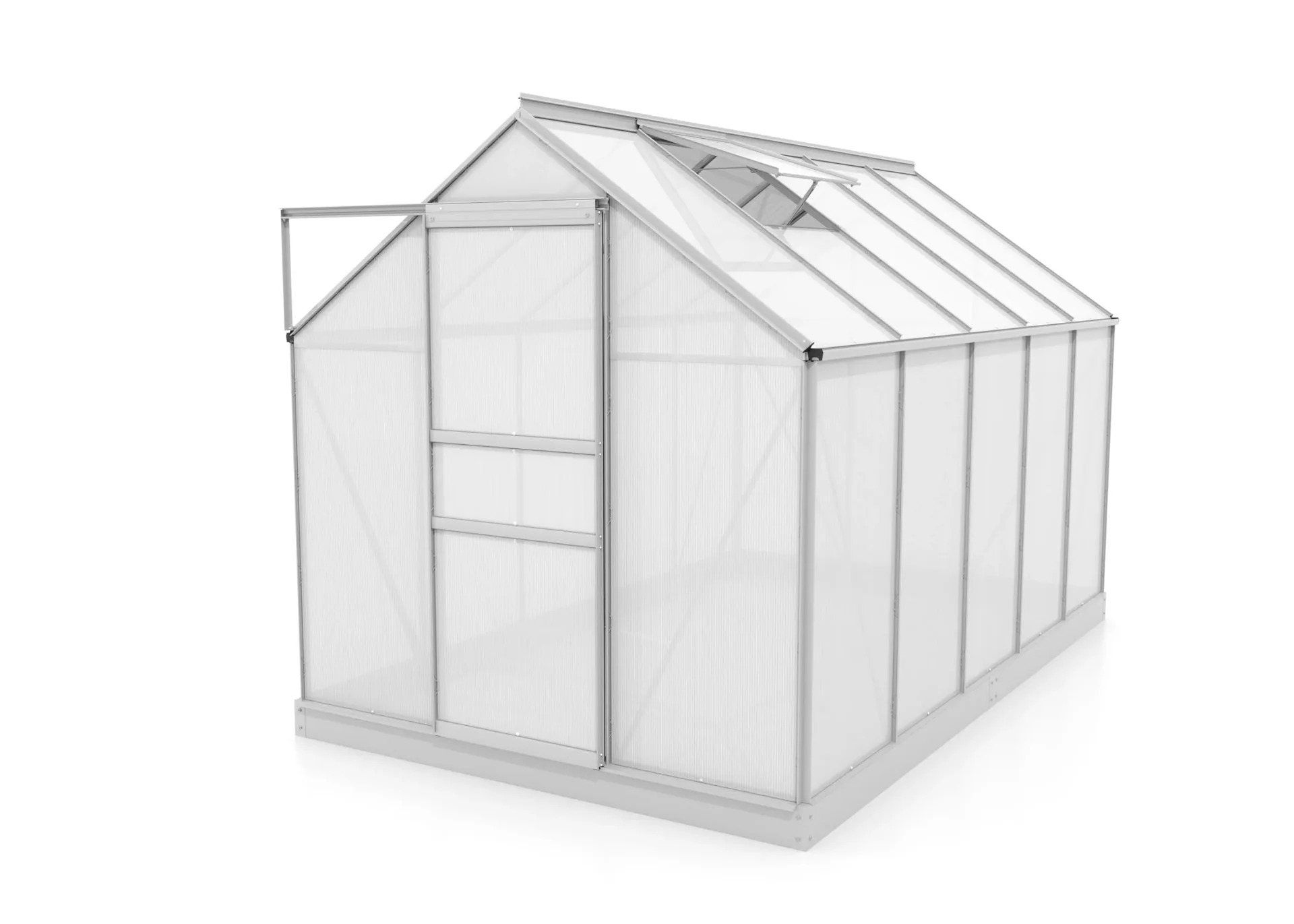 Gewächshaus Venus 6200 HKP 6 mm, Farbe alu - 3