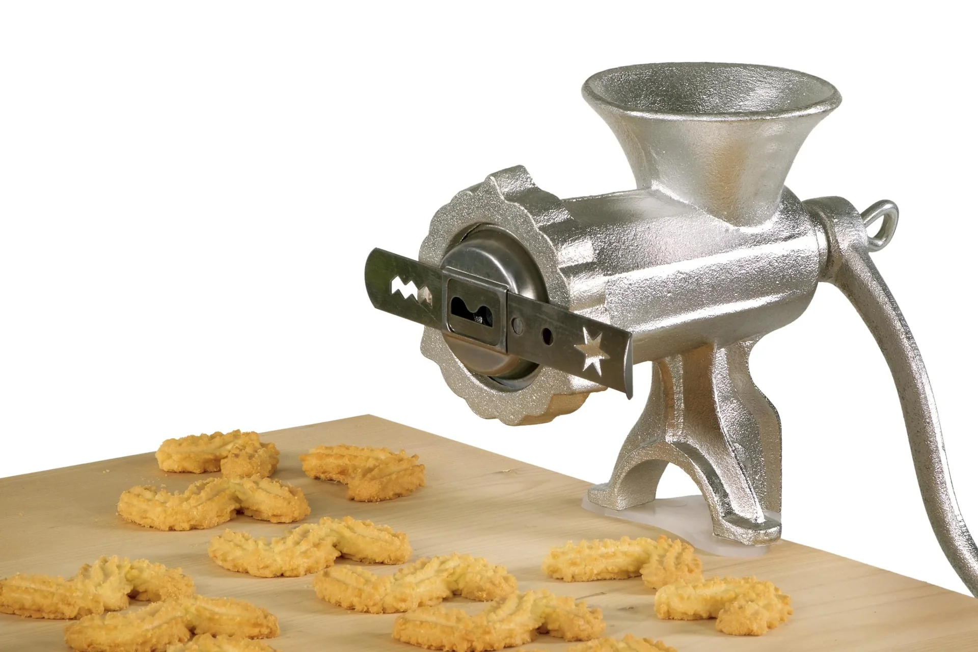 Fleischwolf, 4-teilig, Größe 8 und mit Spritzgebäckvorsatz - 1