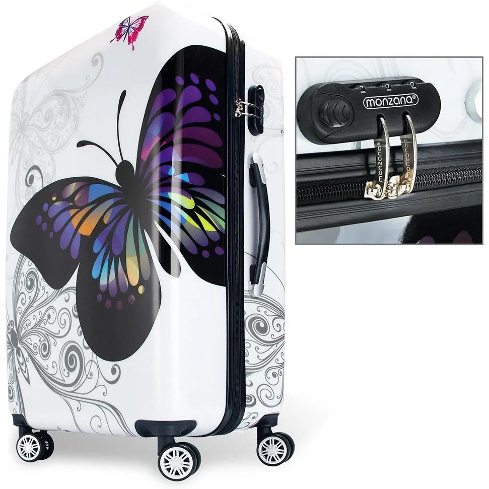 Hartschalenkoffer Butterfly M aus Polykarbonat 42L 56x37x23cm - 3
