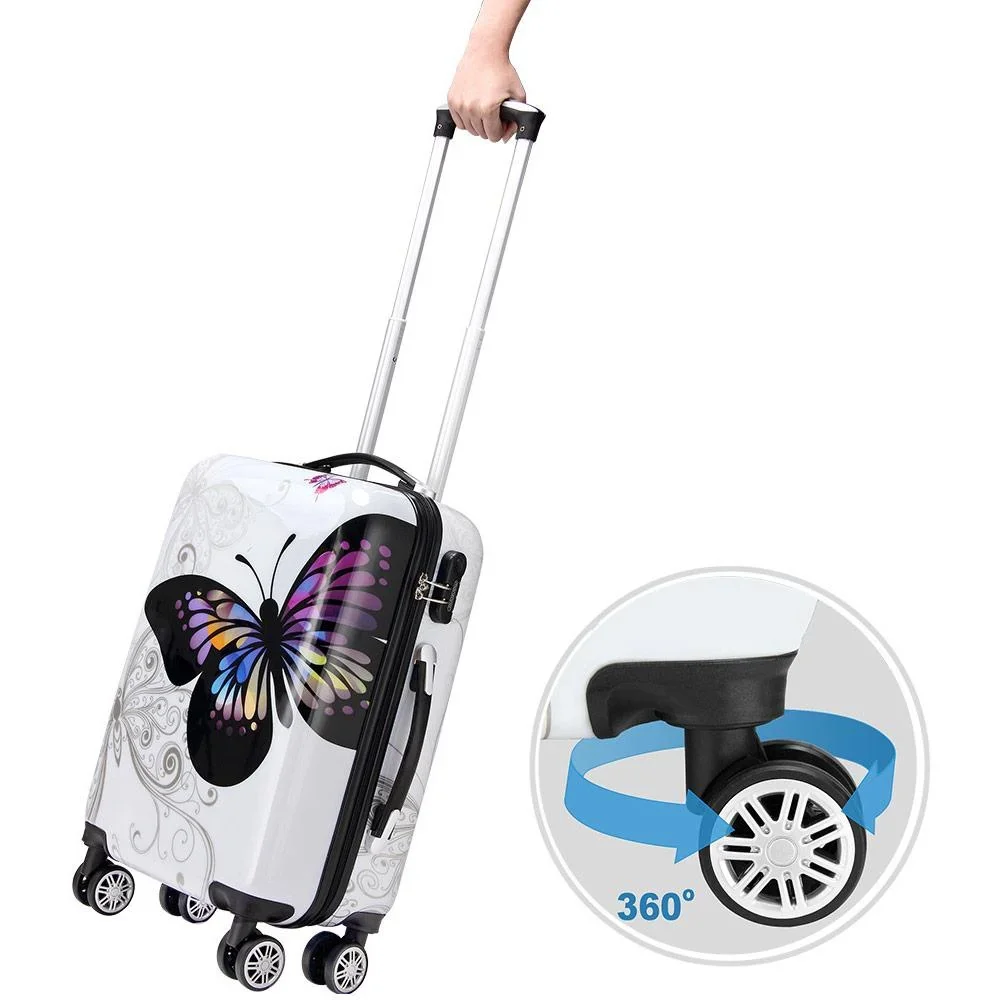 Hartschalenkoffer Butterfly M aus Polykarbonat 42L 56x37x23cm - 4