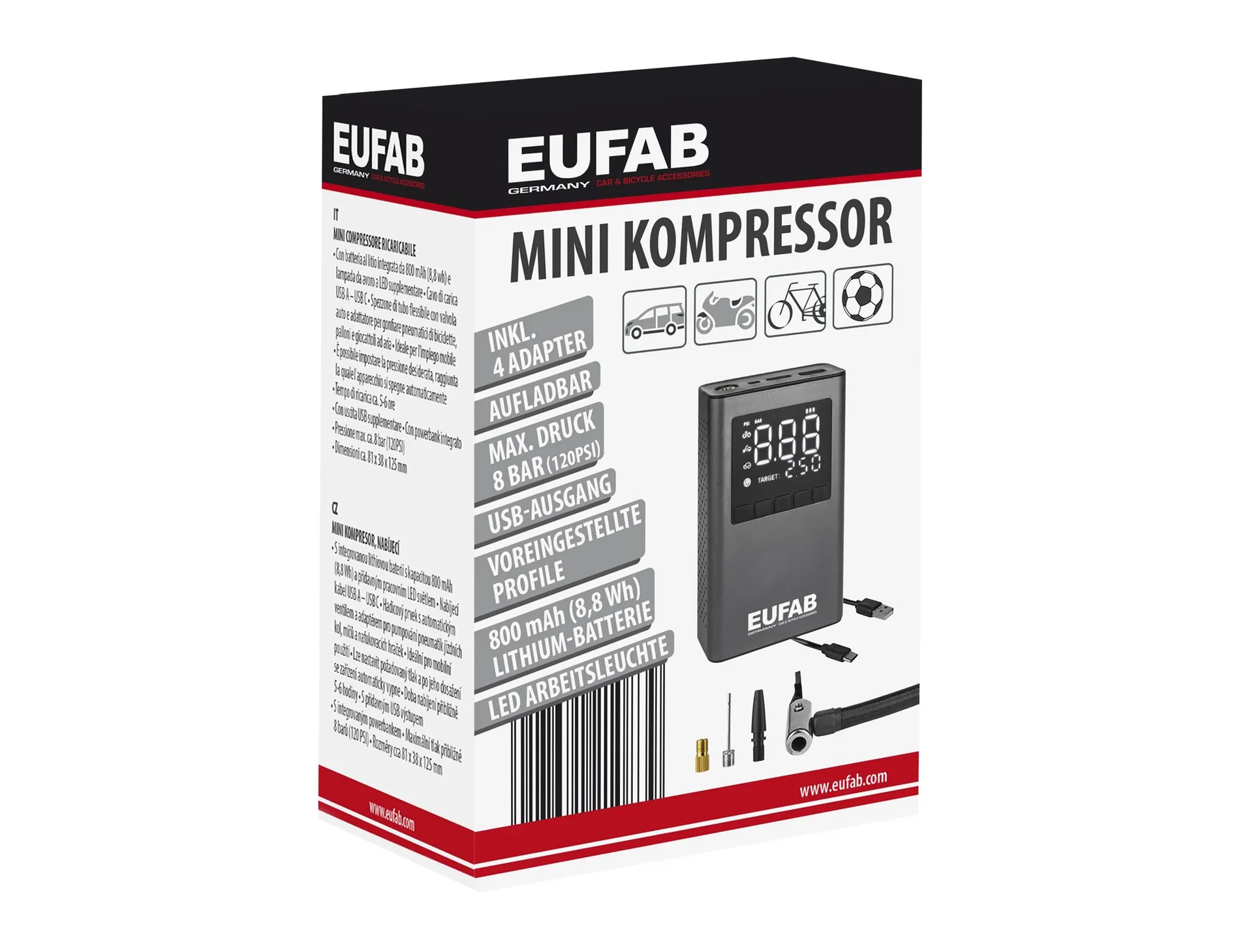 Mini Kompressor, aufladbar - 2