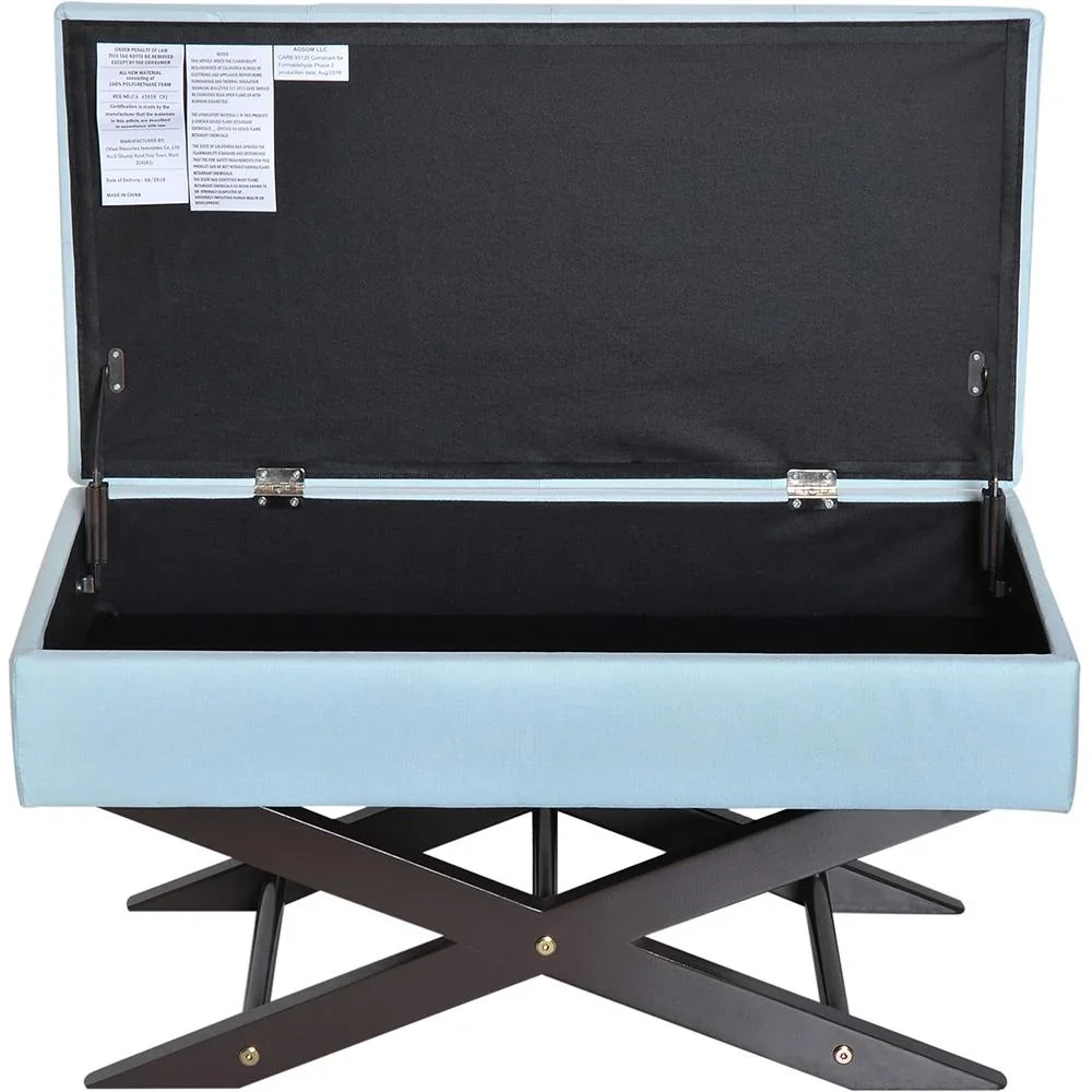 Sitzbank mit Stauraum Aufbewahrungsbox Polsterbank L80 x B40 x H42 cm - 6