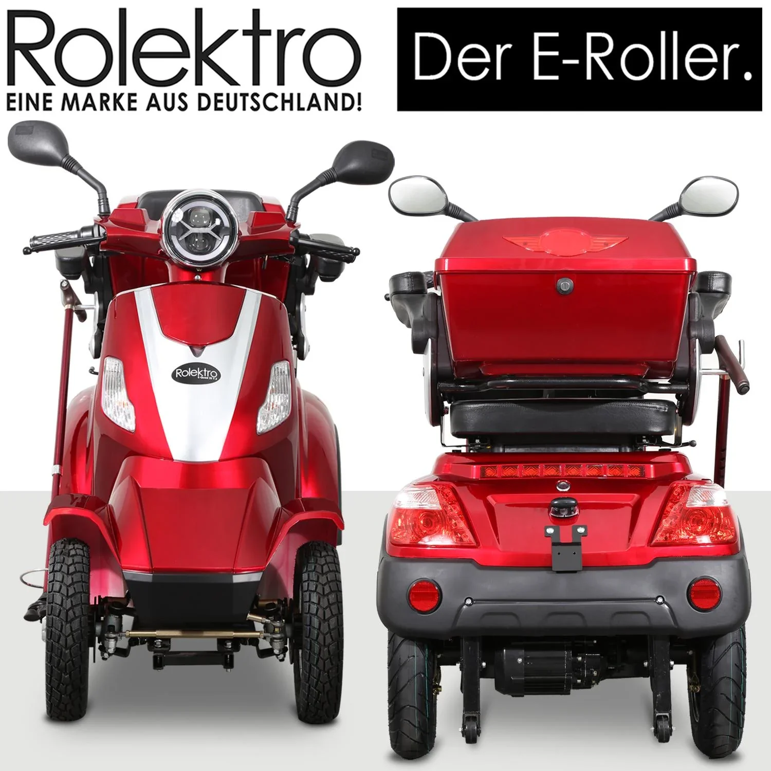 E-Quad 25 V. 2 rot - 1.000 Watt + Straßenverkehrszulassung - 8
