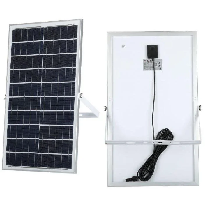 VT-100W Solar-Flutlicht mit Solarpanel - 2450 Lm - 6000K - Schwarz - 1