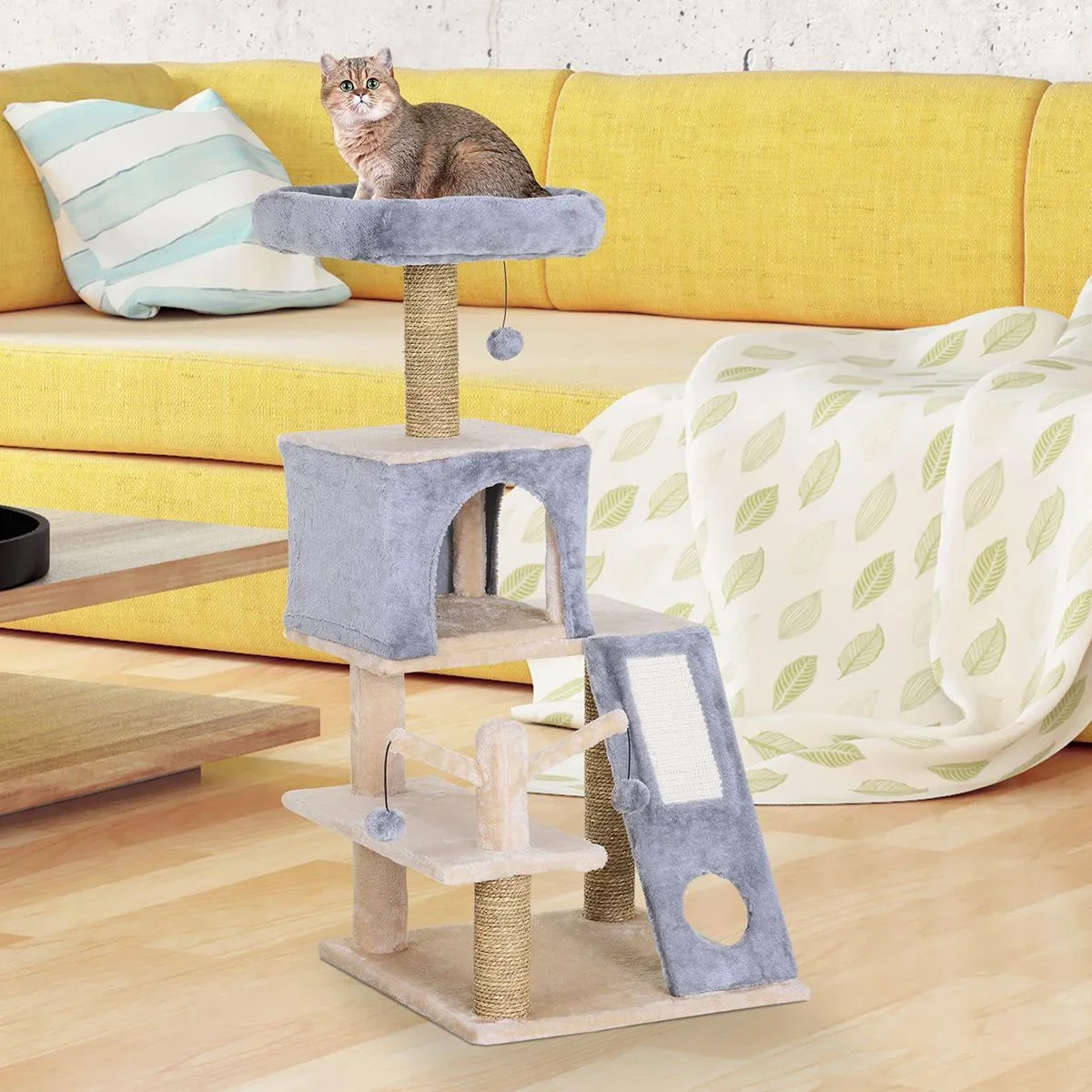 Kletterbaum für Katzen grau - 4