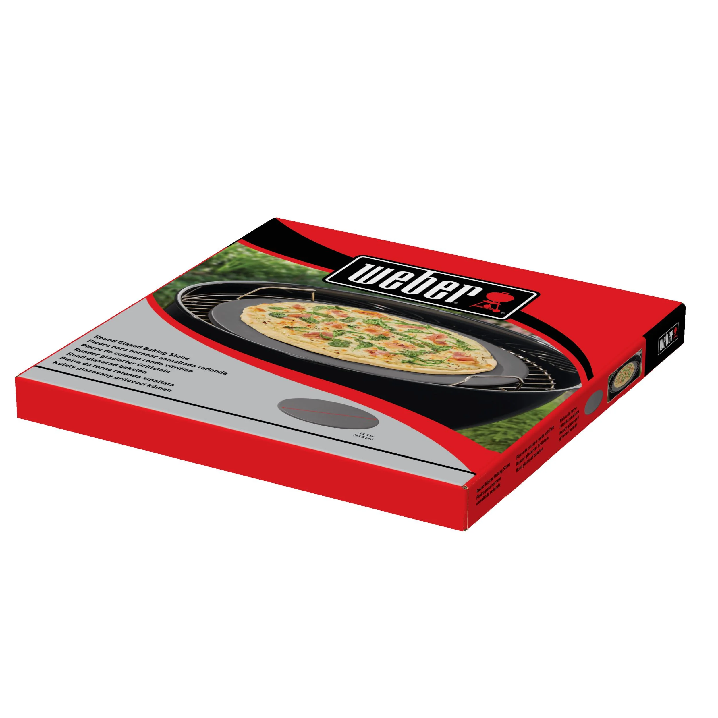 Glasierter Pizzastein rund Ø 36 cm - 1