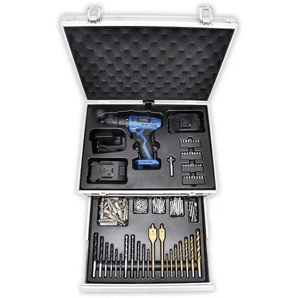 Akku-Bohrschrauber-Set 276-teilig 18V mit 2 Akkus - 0