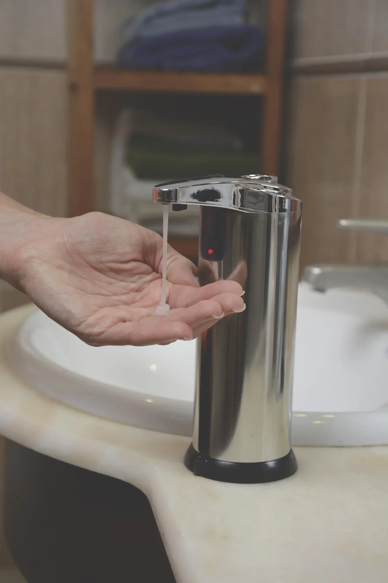 Automatischer Seifenspender, Edelstahl - 4