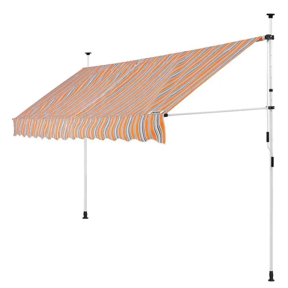 Klemmmarkise gelb/blau 400cm - 0