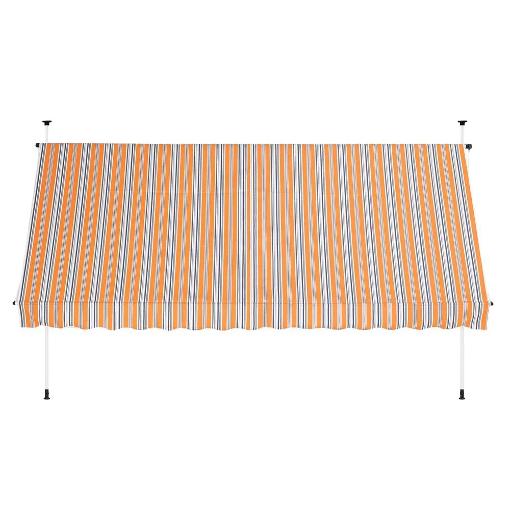 Klemmmarkise gelb/blau 400cm - 2